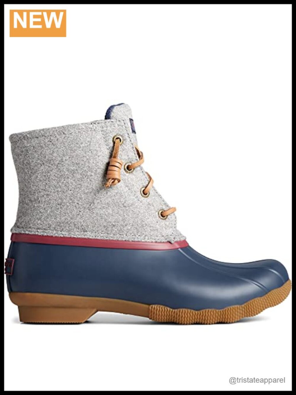 Wool Rain Boots Ankle Waterproof Winter Boot with Zipper
